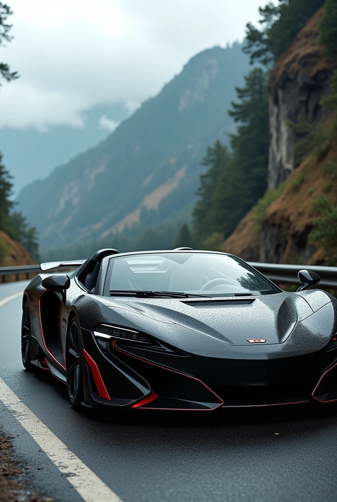 Create a luxury super sports car, convertible, fast, powerful and sporty with a sporty design 