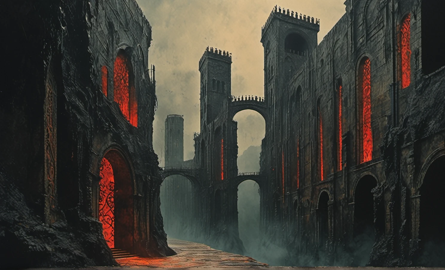 (Porta de madeira:1.5), (sorriso:1.5), pale phamelic tall monster lurking in the corner, red ambience,creepy, olhos vermelhos, boca escorrendo sangue. (Floresta macabra:1.5), (Horror:1.5,Terror:1.5).Extremely detaild, 8K, HDR, naturallight, cinematic lighting, masterpiece-anatomy-perfect, Ultra HD, RAW photo, metallic, professional, ultra-fine painting, perfect body proportions, anatomically correct, uhd, real texture material, Anti-Aliasing, FKAA, TXAA, SSAO, Post Processing, Post Production, Tone Mapping, CGI, VFX, SFX, Hyper maximalist, Volumetric, ultra photorealultra-detailed intricate details. a gothic city of black iron towers and bridges hangs in space by the, edge of creation, celestial sea of the abyss,city of the devil, magic, sigil, glyphs, water flows from drains at the foundations, Dark City