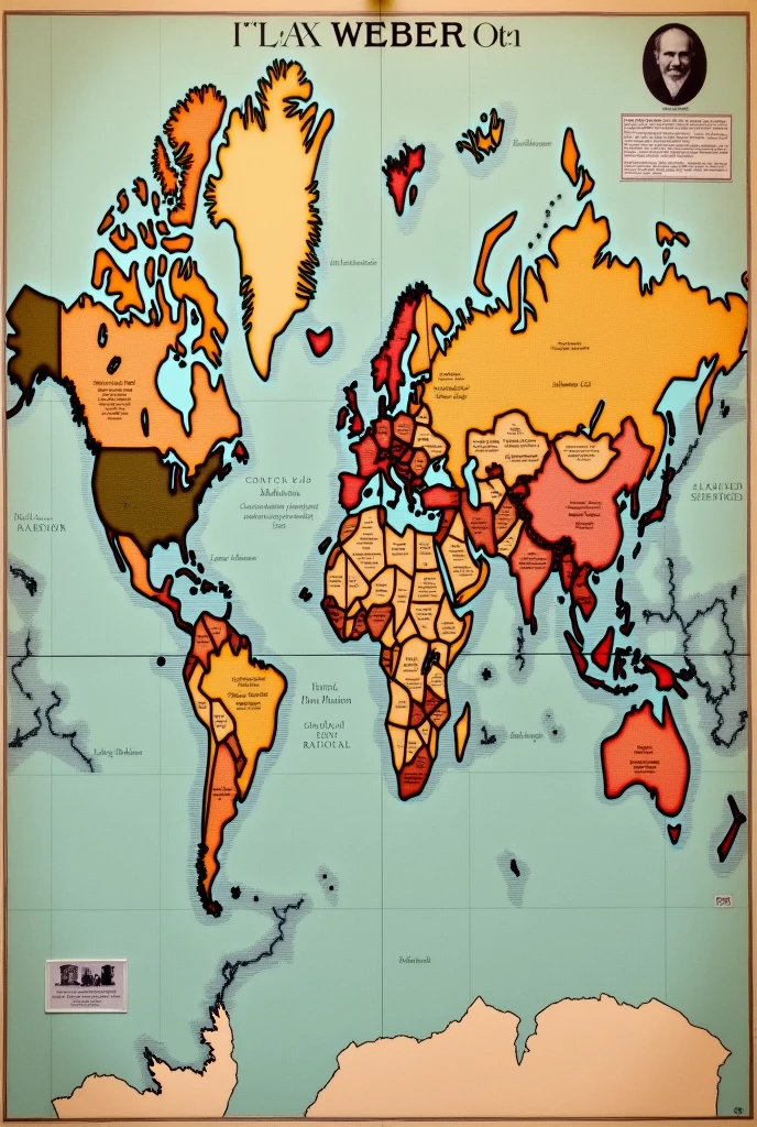 A map of Max Weber&#39;s different conceptions of power