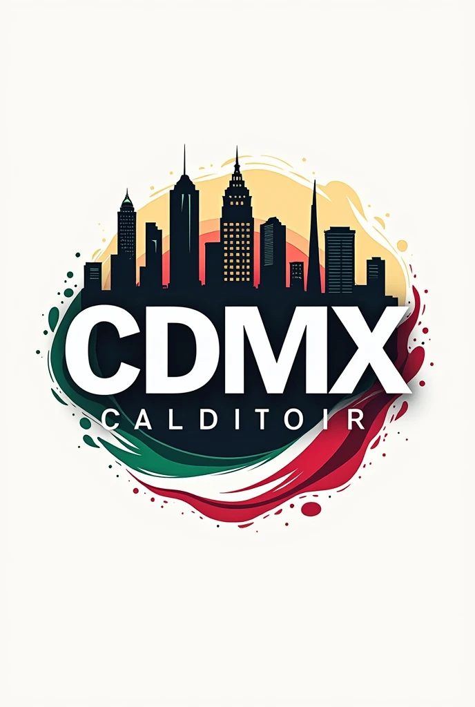 Create logo Tv Cdmex Striking colors and CDMX background
