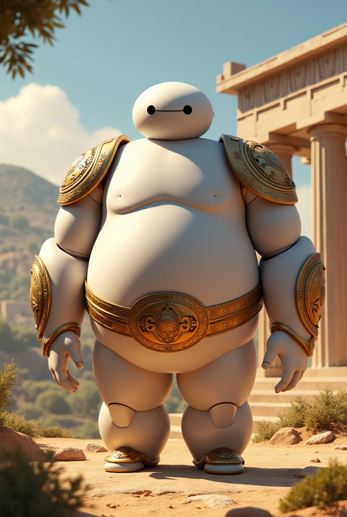 Draw baymax in greek period