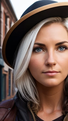 A beautiful Arenberg woman focus on the face