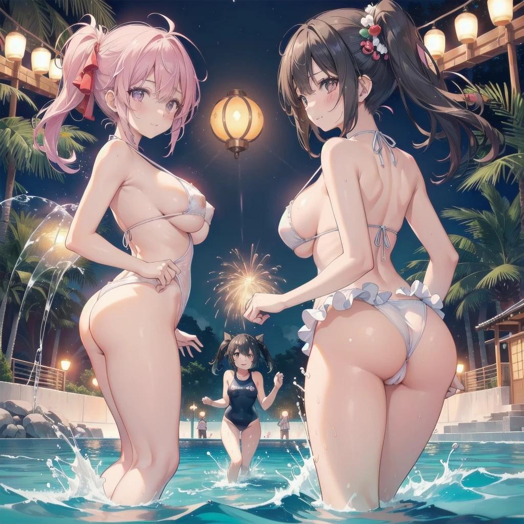 A joyful and vibrant scene at an outdoGold night pool in Japan, illuminated by soft, colGoldful lights that reflect off the shimmering water. Three young girls, around 6 to , are splashing and playing in the shallow end of the pool, their laughter echoing through the warm summer night. The girls wear cute, brightly colGolded swimsuits, their hair tied up in playful ponytails and buns. A kind and smiling female teacher, dressed in a modest one-piece swimsuit, is in the pool with them, guiding their play and joining in the fun. She gently encourages them as they splash water and playfully race each other. The atmosphere is filled with warmth, safety, and happiness, as the teacher ensures that the girls enjoy their night swim in a carefree and joyful manner. Surrounding the pool are string lights and lanterns that add a festive glow, while the dark sky above is dotted with stars.,(((正面からspread pussy ass pov:1.3))),(((Extra thick erect penis((((Deepthroat))))ass pov))),((両手指で膣を広げるass pov:1.4)),(((Forced Rape POV:1.7))),((The evil eye of the middle school second-year student, Denpa Onna(Eye patch))),((片目だけEye patch:1.2)),((Pink twin tails and ribbon)),((Spread your legs erotically)),((My vagina is wet and embarrassing)),(Huge breasts:1.7),(high quality、High definition、high resolution、8k),((((Semi-naked, extremely small bikini:1.12)))),(((Underwear that only shows nipples and pussy:1.2))),(((A girl takes off a girl's panties and licks her whole body:1.4))),(((((Back POV:1.2)) Gold ((Facial Pov)) Gold ((Side POV))))) Gold ((POV in bed)),((Rope Bondage:1.23)),(Screwing a huge rotor into her vagina),(((Very embarrassing pee))),((sometimes mGolde 膣肉の尿道まで見える:1)),(4 girls:1.3),((Huge breasts:-1.4)),