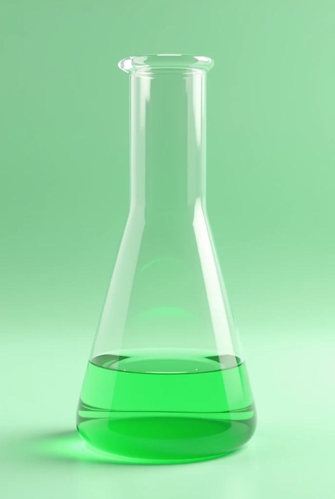 In a 100mL beaker there is a small amount of green dishwashing liquid. (Only at the bottom of the glass there should be a little bit of dish soap)