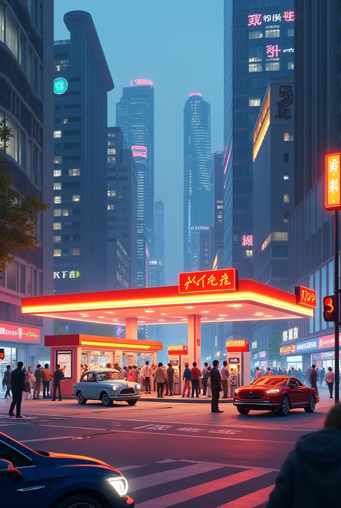 gas station