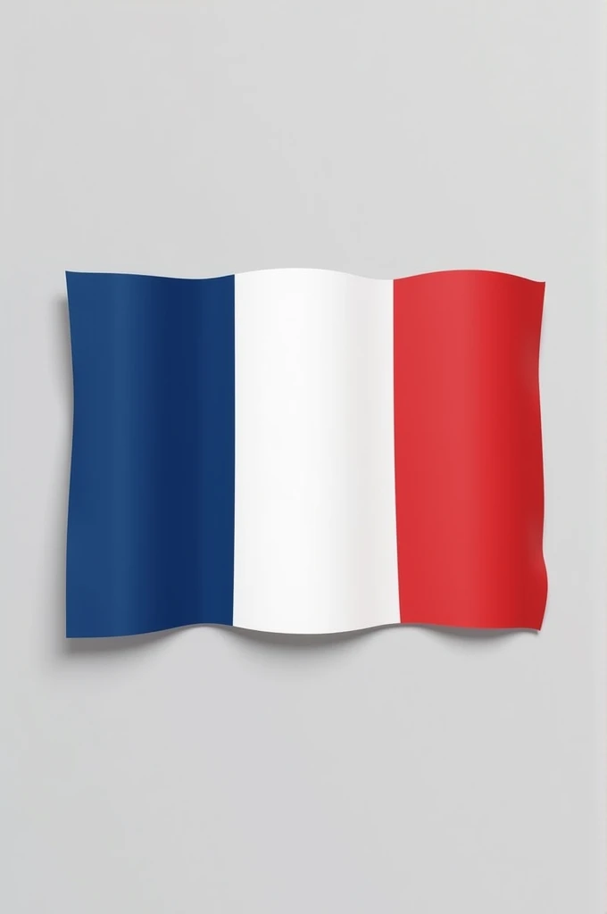 Drapeau franczis à plat lisse sans relief avec l’ancien bleu, des couleurs vives en 1179x2556px