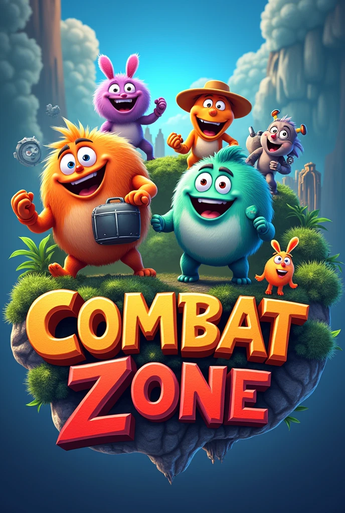 create a logo with the name (combat zone) Pixar-style

