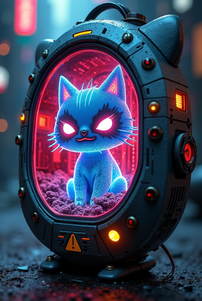 A cyberpunk-style Tamagotchi