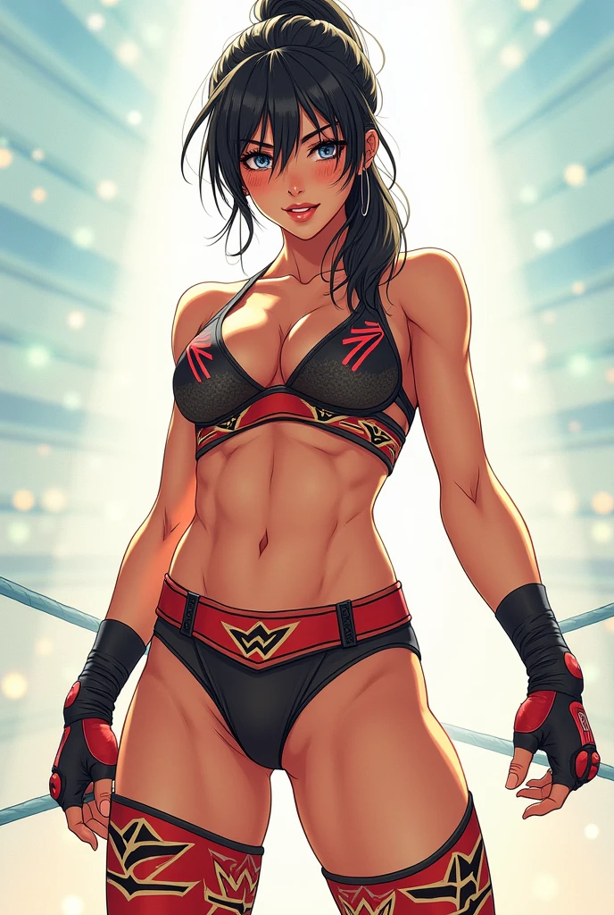 Female professional wrestler cute One person Facing forward Japanese