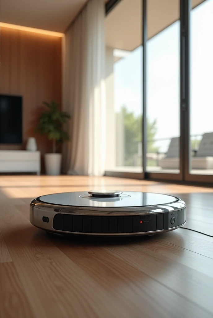Make me a smart futuristic vacuum