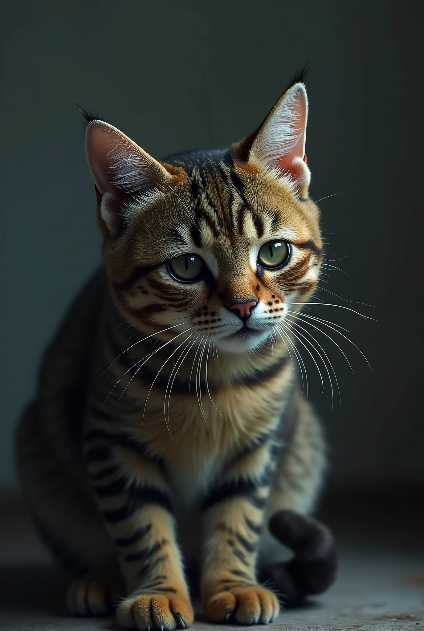 A cat with tears