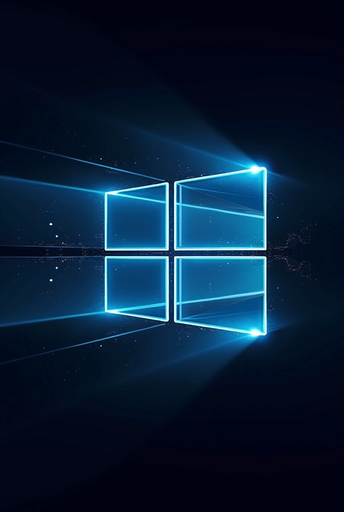 Computer company logo using the surname Tailon and Henrique with the Windows logo on a technology background