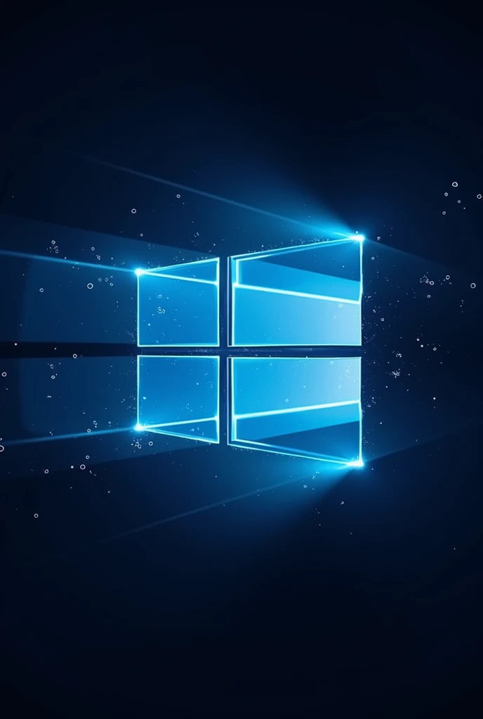 Computer company logo using the surnames of the owners Tailon and Henrique with the Windows logo on a technology background