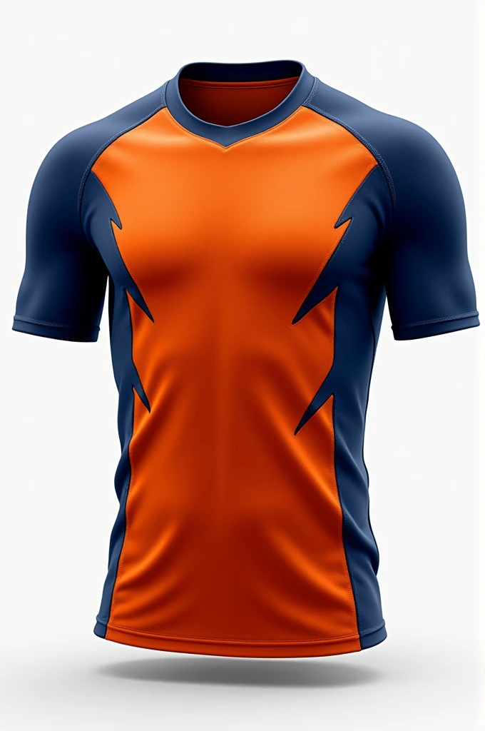 A jersey for an ultra-detailed orange and blue team