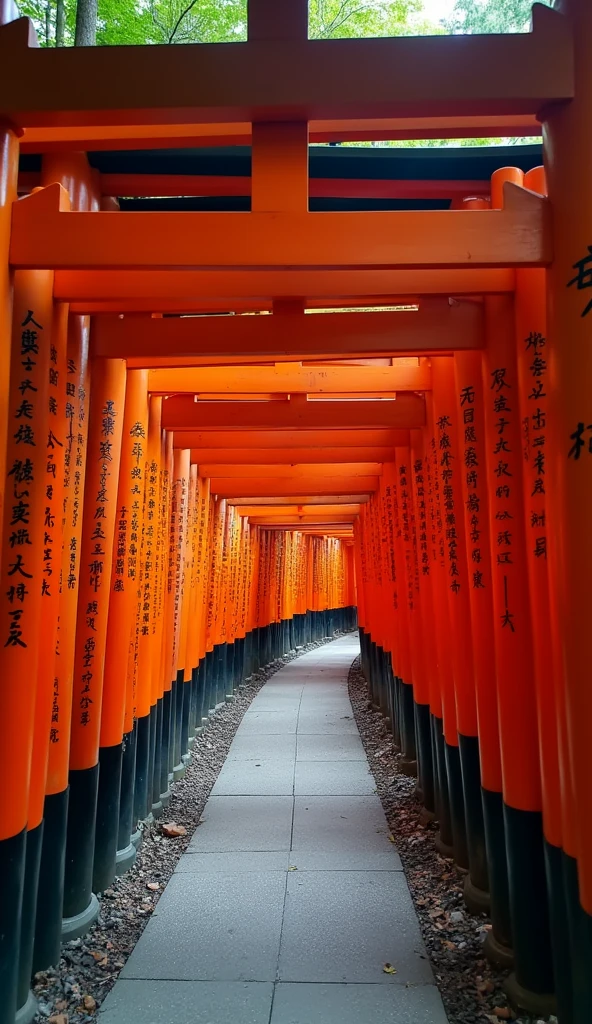 Fushimi Inari Taisha Shrine、Kyoto、beautiful、Charmed、A row of torii gates、A shrine with an impressive thousand torii gates、Photogenic spots、Power Spot、high resolution、16K