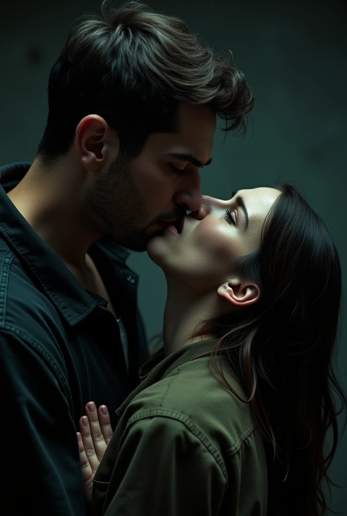 Make a man cover a woman's mouth and she's scared