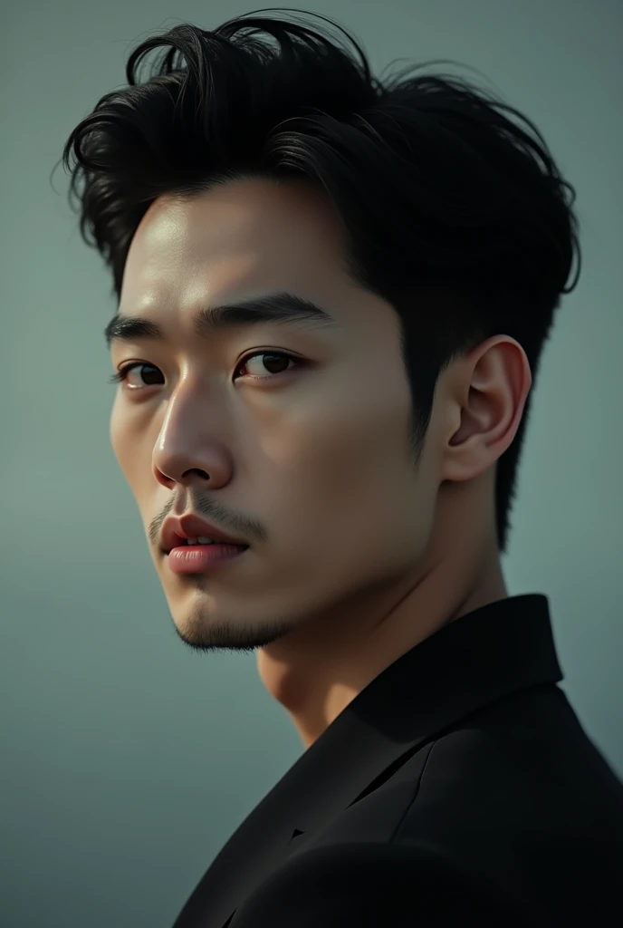 Handsome Korean guy aesthetic picture