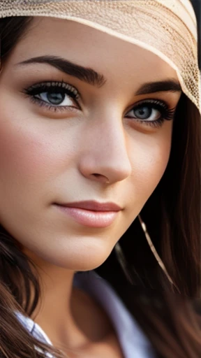 A beautiful Adelberg woman focus on the face