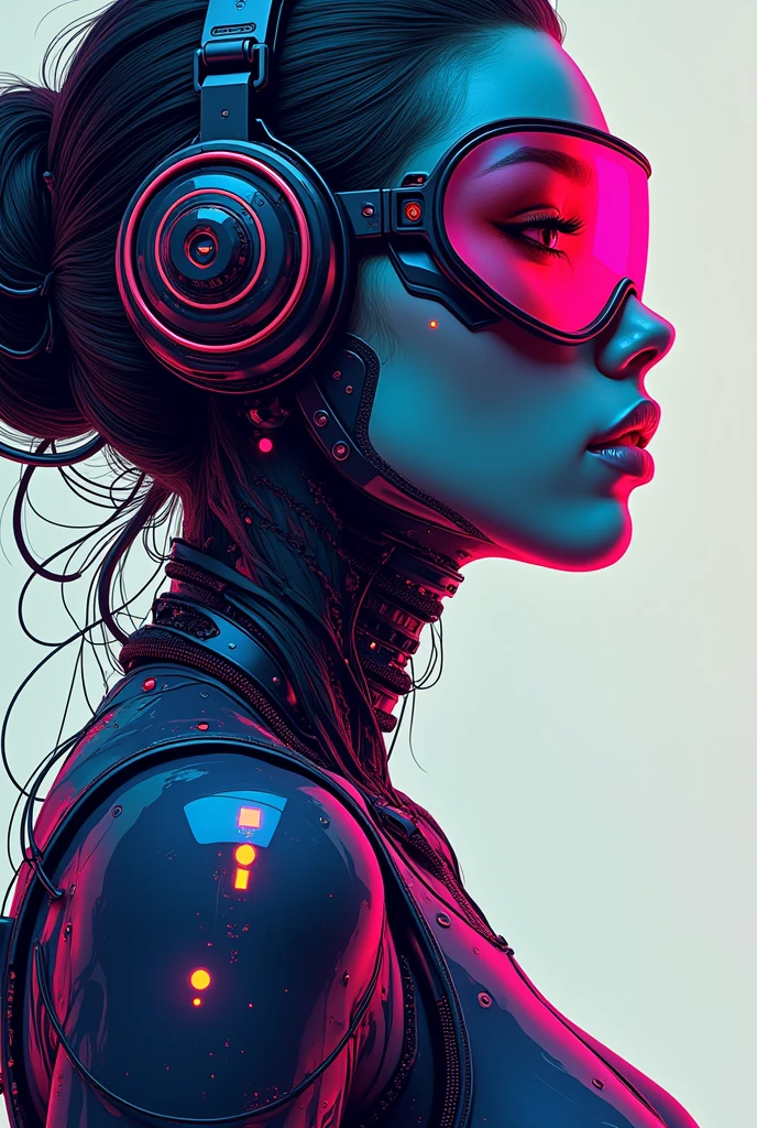 (masterpiece:1.2),(Highest quality),(Super detailed),(Ultra-high resolution),(Best illustrations),8k,wallpaper,Beautiful female cyborg,whole body,psychedelic,Vector art,Layered textures,progressive,pop,sf,cyber punk,Super sexy:2.0