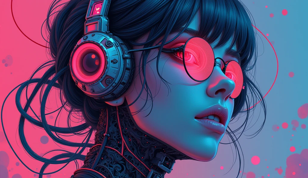 (masterpiece:1.2),(Highest quality),(Super detailed),(Ultra-high resolution),(Best illustrations),8k,wallpaper,Beautiful female cyborg,whole body,psychedelic,Vector art,Layered textures,progressive,pop,sf,cyber punk,Super sexy:2.0
