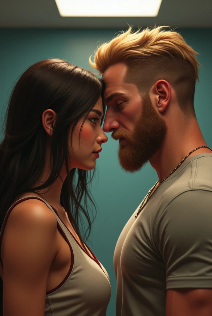 crystal is an adult woman, entre 23 a age 28, of CHINESE descent, medium-sized, straight brown hair, of CHINESE descent, big body, 1,70 tall.
the rack thief is tall, age 28, on average 1,80 metro, greeneyes, Caucasian skin, half-shaven beard, blondie hair, muscular gym body profile view