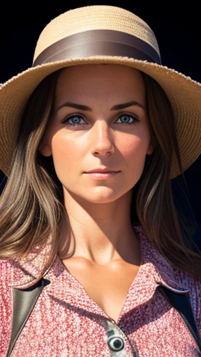  A beautiful Arenberg woman focus on the face 
