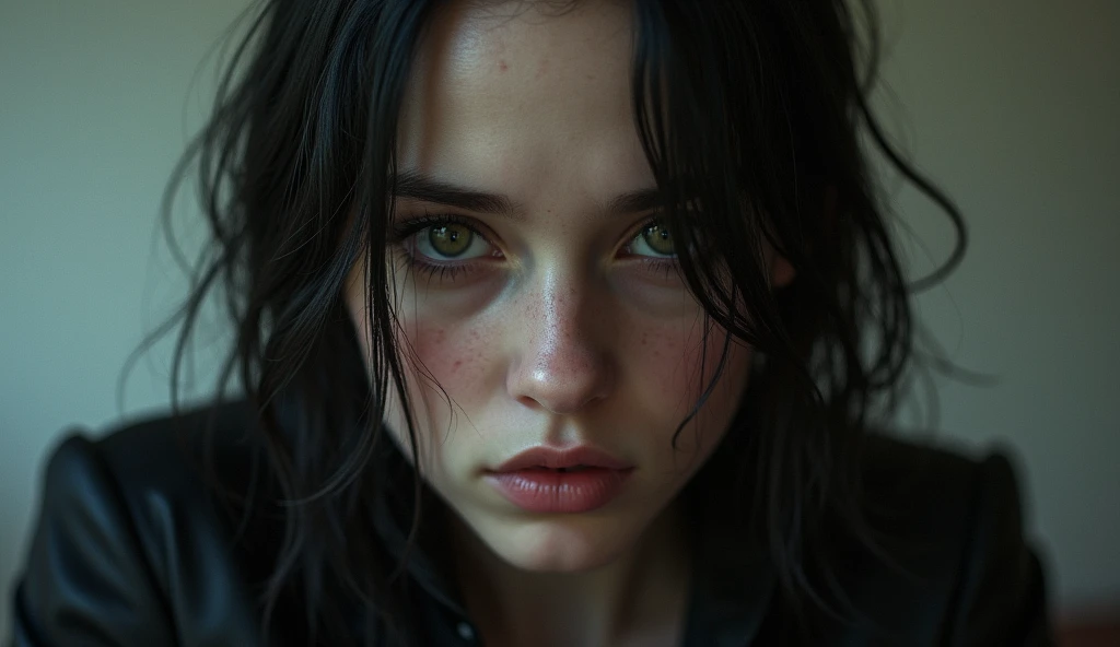 (((ultra realistic))) Photo, masterpiece, top quality, (pale skin), (Ultra detailed face and eyes:1.3), Young girl, ((John Wick guns poster reference)), (((dicks around instead of guns))), cum covered