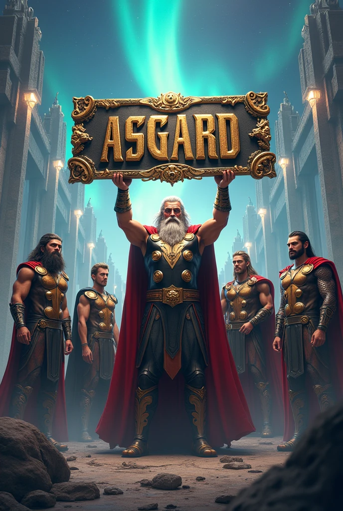 Gods of Asgard HOLDING A NAMEPLATE ASGARD ADMs