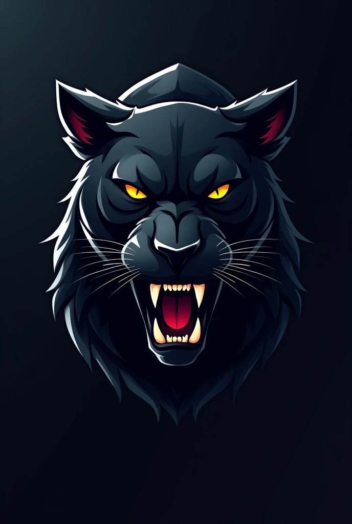 Soccer team crest with black panther