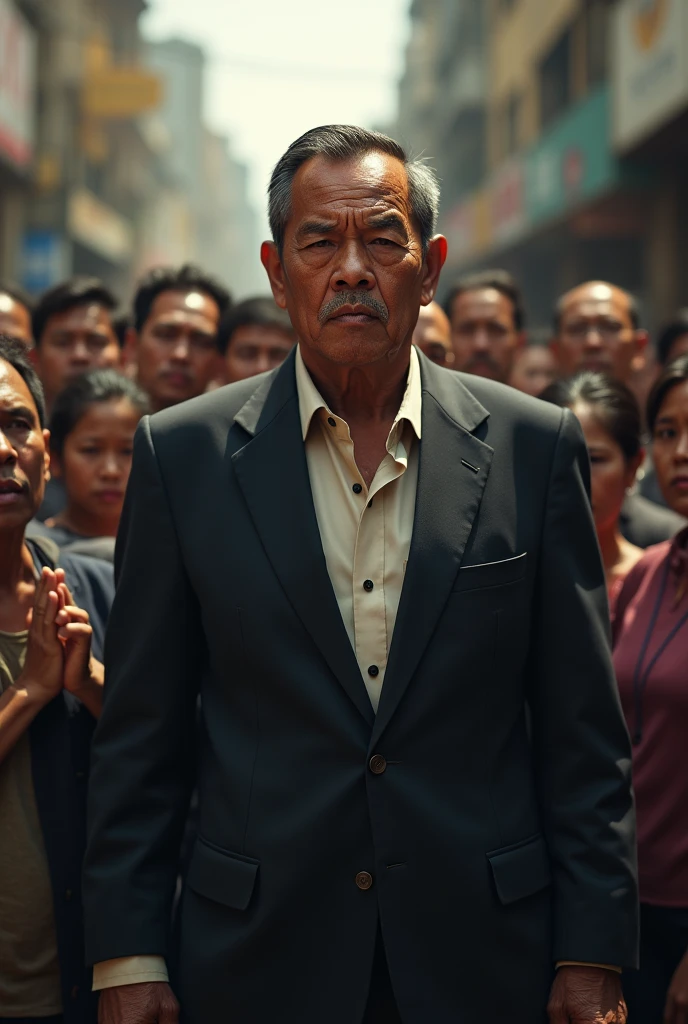 Please generate an image of an illeterate filipino politician.