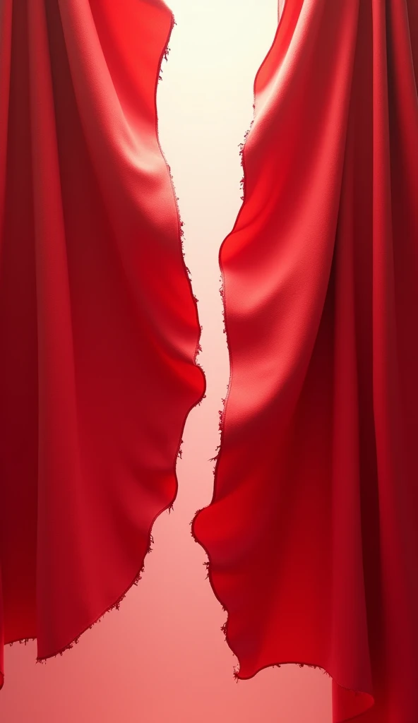 a red fabric tearing in half
pixar 3d drawing