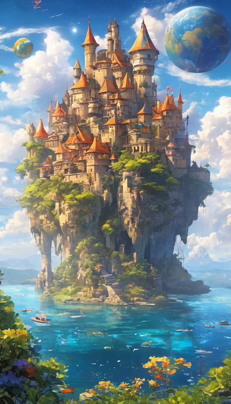 Spectacular views that are out of this world Floating Castle