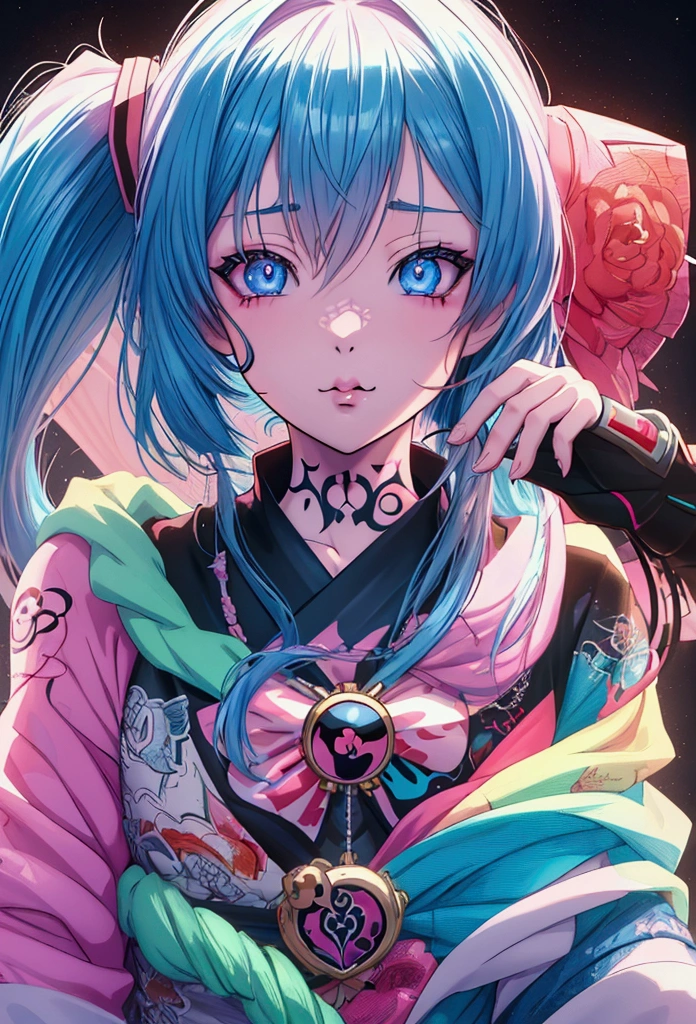 a close up of a person with tattoos on their face, anime vibes, realistic anime 3 d style, anime styled 3d, anime styled, anime style 4 k, kawaii realistic portrait, anime styled digital art, realistic anime art style, anime style mixed with fujifilm, stunning anime face portrait, realistic art style, realistic artstyle, anime style, 🤤 girl portrait