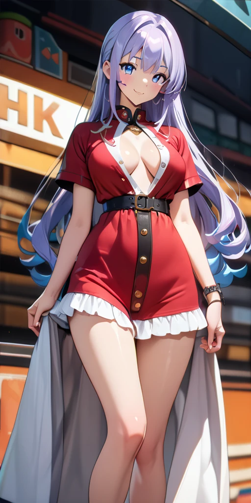 ((最high quality、masterpiece、Anime Style、最high quality、High resolution、8k、detailed、ultra-detailed:1.3))、Long legs:1.2, Beautiful woman with perfect figure:1.4、(smile:1.2), double eyelid、High resolution, Accurate, Anatomically correct, High resolutionモデル, high quality, Very detailed, 超High resolution,((full moon,Dynamic Angle,View your viewers,Outdoor、Race Queen:1.2)),((circuit、Race venue、One Woman,Beautiful Face,Japanese,night,Upper Body:1.2)),Big Breasts,30-year-old woman