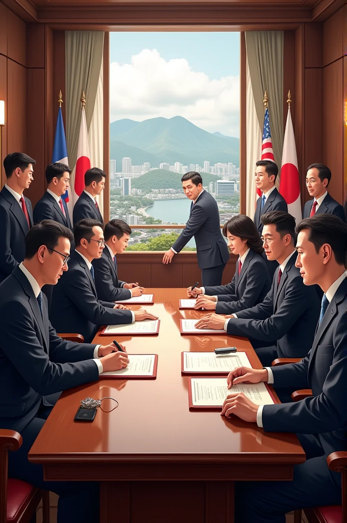 The Third Japan-Korea Agreement is concluded.