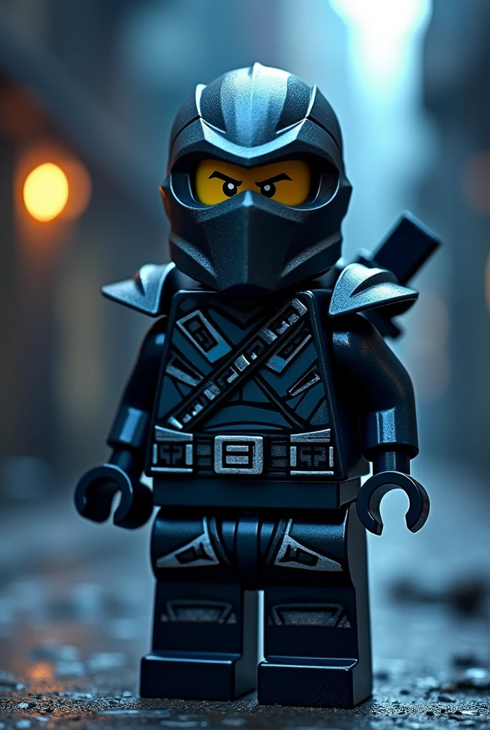 créer moi un ninja en lego qui ressemble à nokt de ninja go dragon rising et de jay evil ninjago