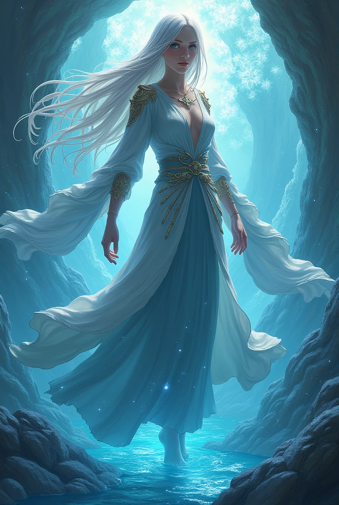 Nereus, the water wizard. Nereus has straight hair and a languid expression., leading many to think that he is actually an elf or half-elf. It's good-natured, always willing to exchange ideas. RPG 3D.