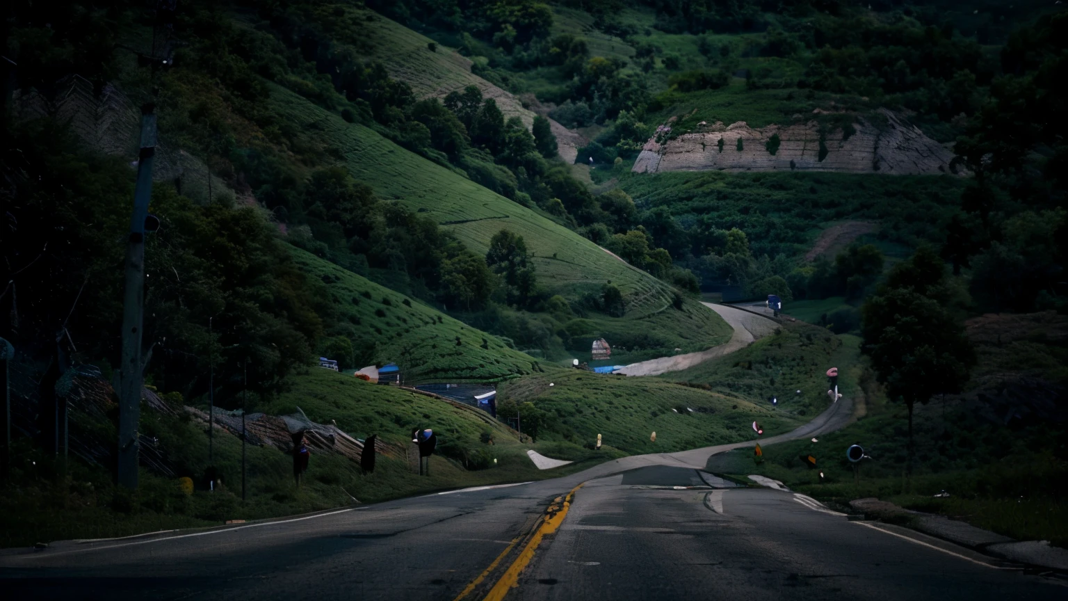 West Virginia, mountains, Road, country roads, 