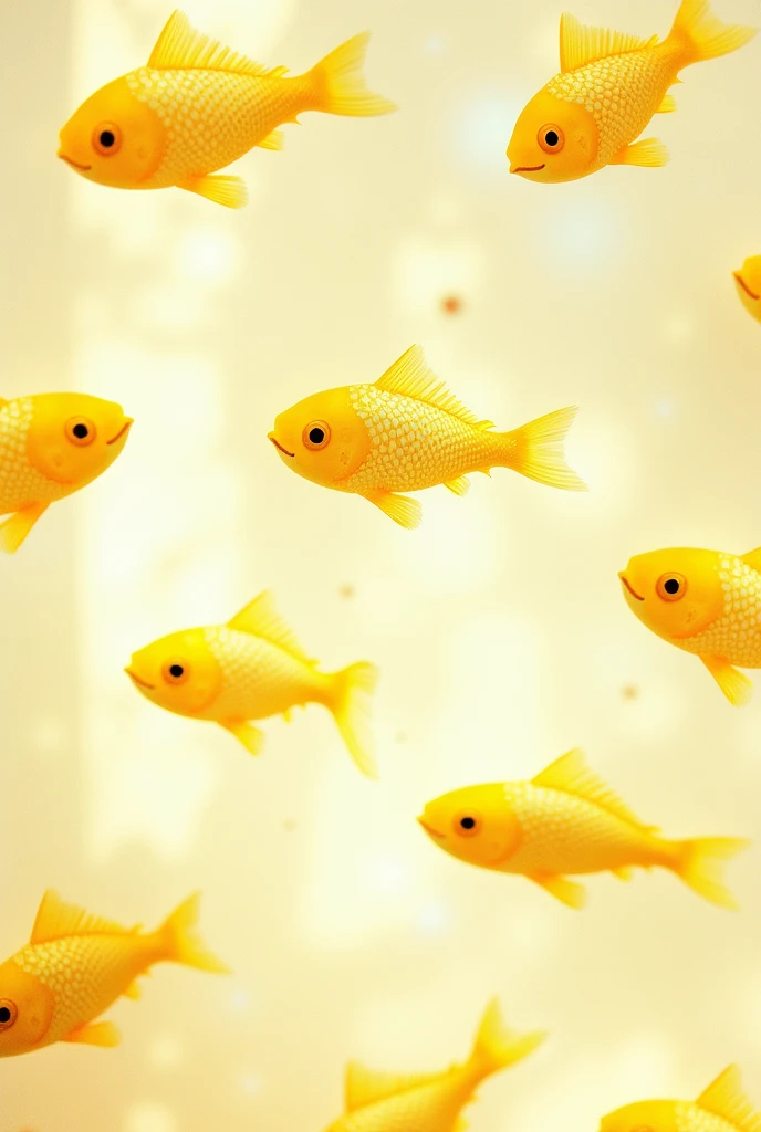 Image for light fabric with yellow fish