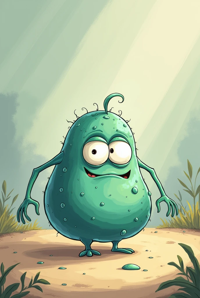 generates an animated cell with eyes, cartoon style drawing