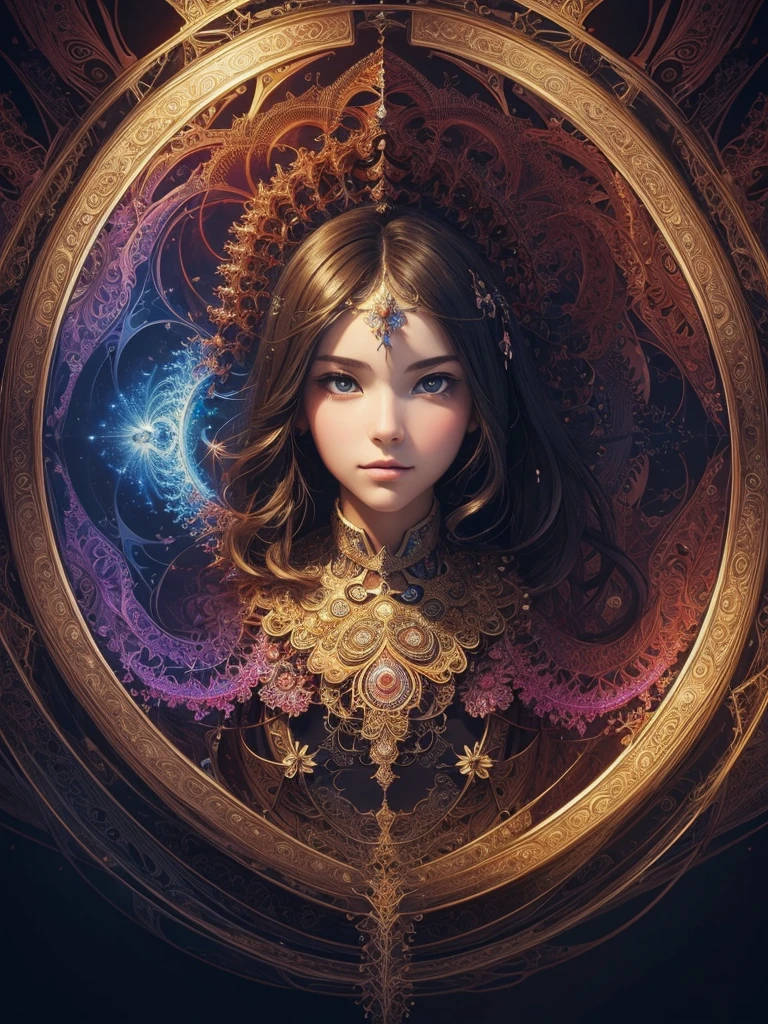 (masterpiece, top quality, Best quality, official art, beautiful and aesthetically pleasing:1.2), (1 girl:1.3), (fractal art:1.3),