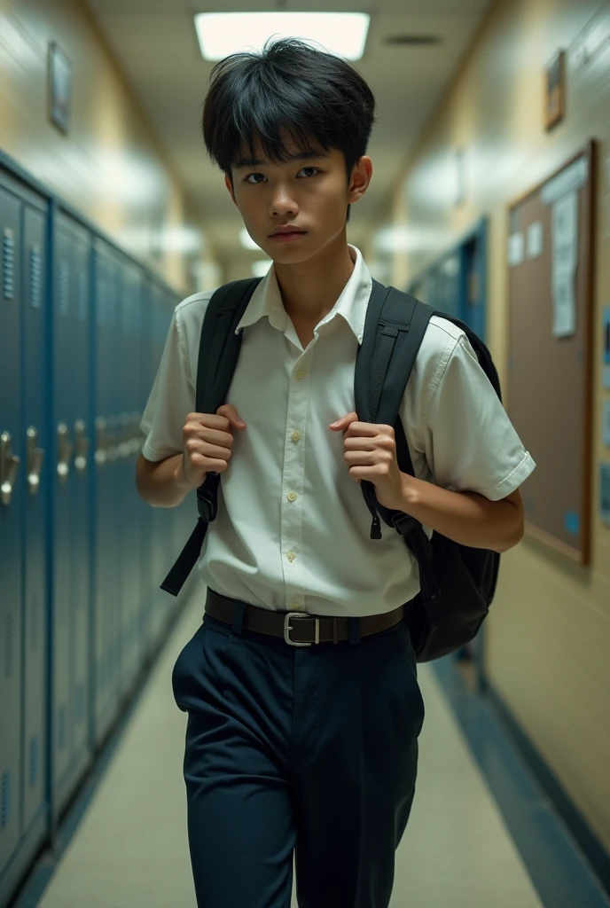Your forger in a highschool uniform