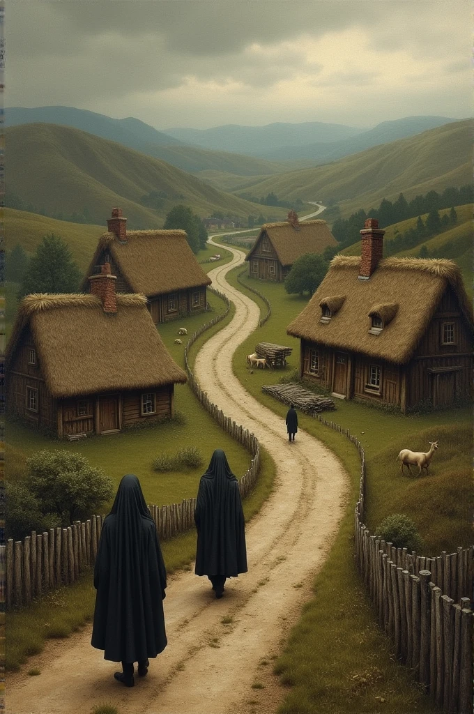 Houses and road from the time of the black plague