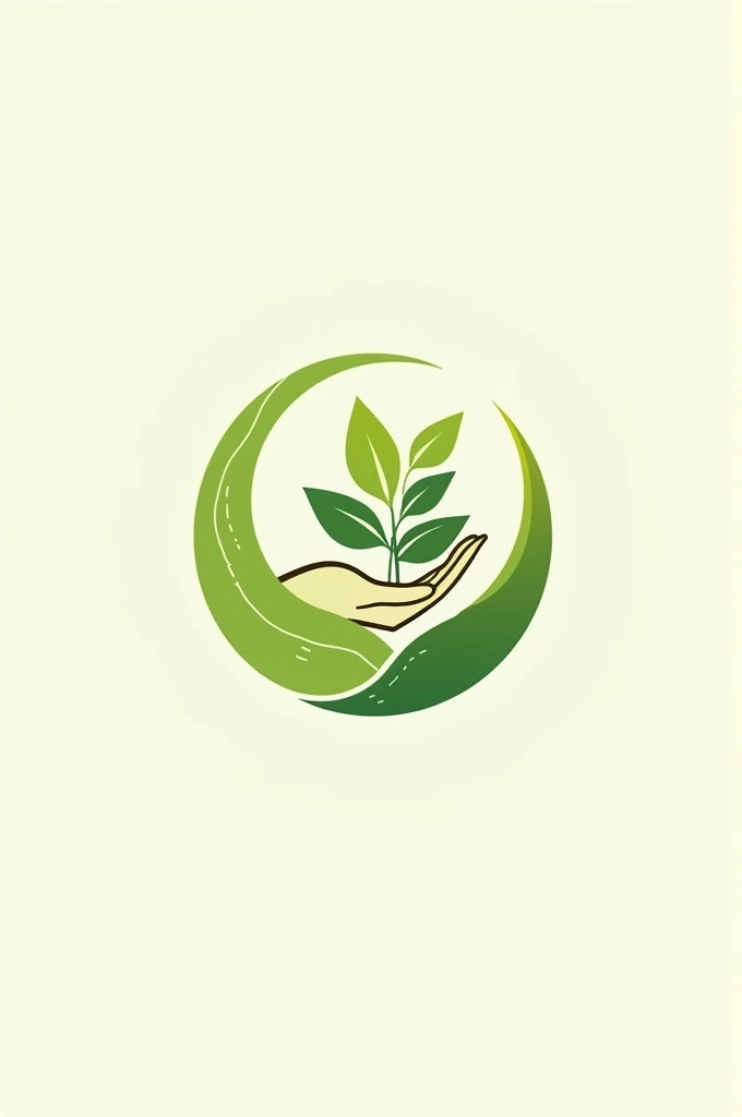A logo with a green plant-like circle and a hand holding a plant and the name is Organi-K