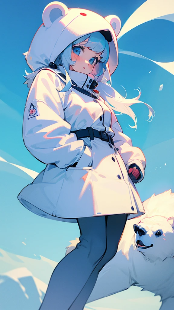 Polar bear cute girl girly