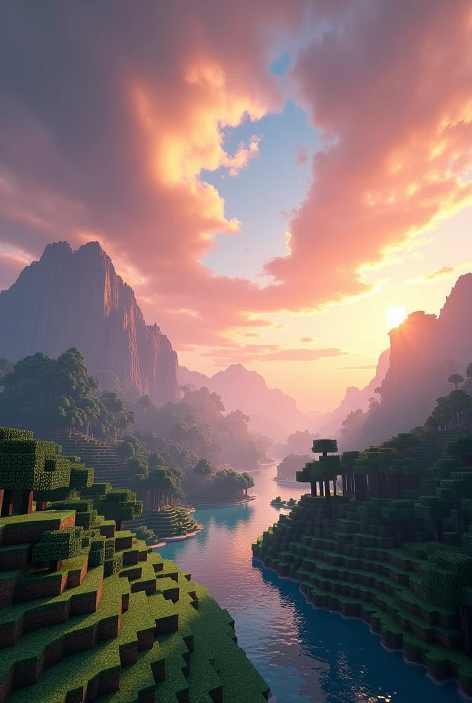 I want a minecraft background, that is on the screen "sky fall"