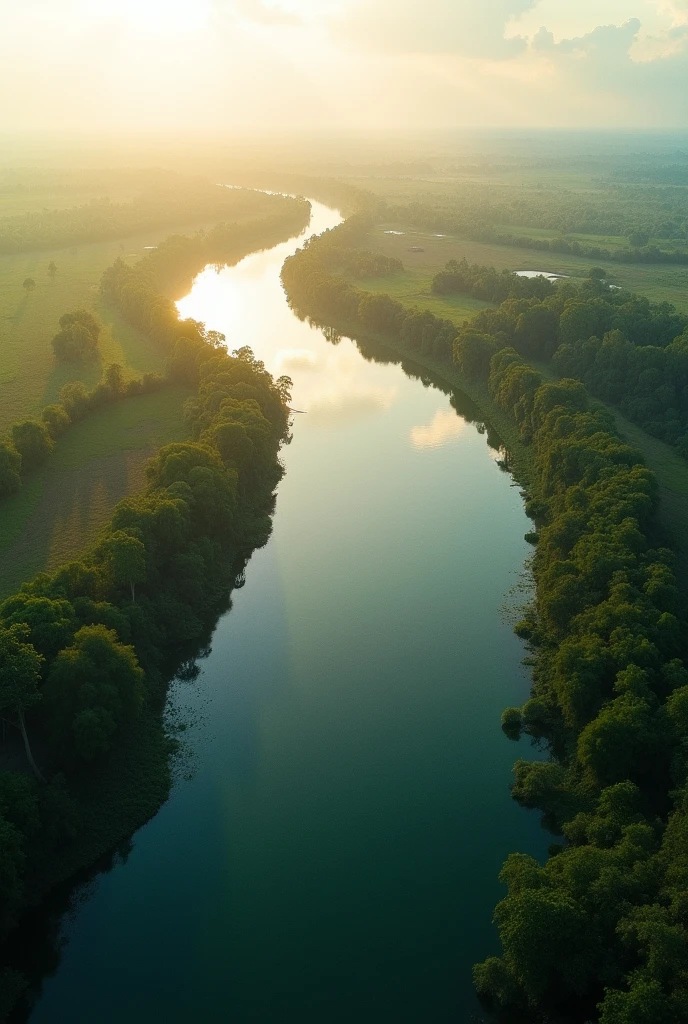 Jamuna river of Bangladesh is extremely huge in width. The word "Jamuna" is written in English . Drone shots