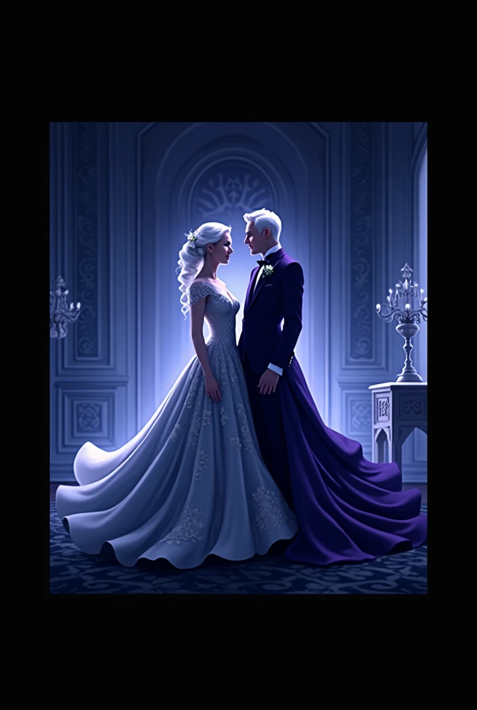 there are two people dressed in formal clothing posing for a picture, wlop and sakimichan, artwork in the style of guweiz, wlop and ross tran, wlop and andrei riabovitchev, neoartcore and charlie bowater, loish and wlop, knight and princess, loish and ross tran, with white hair  