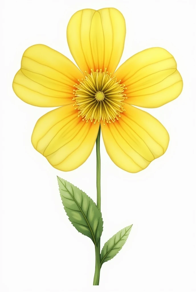 Hypericum flower illustration png