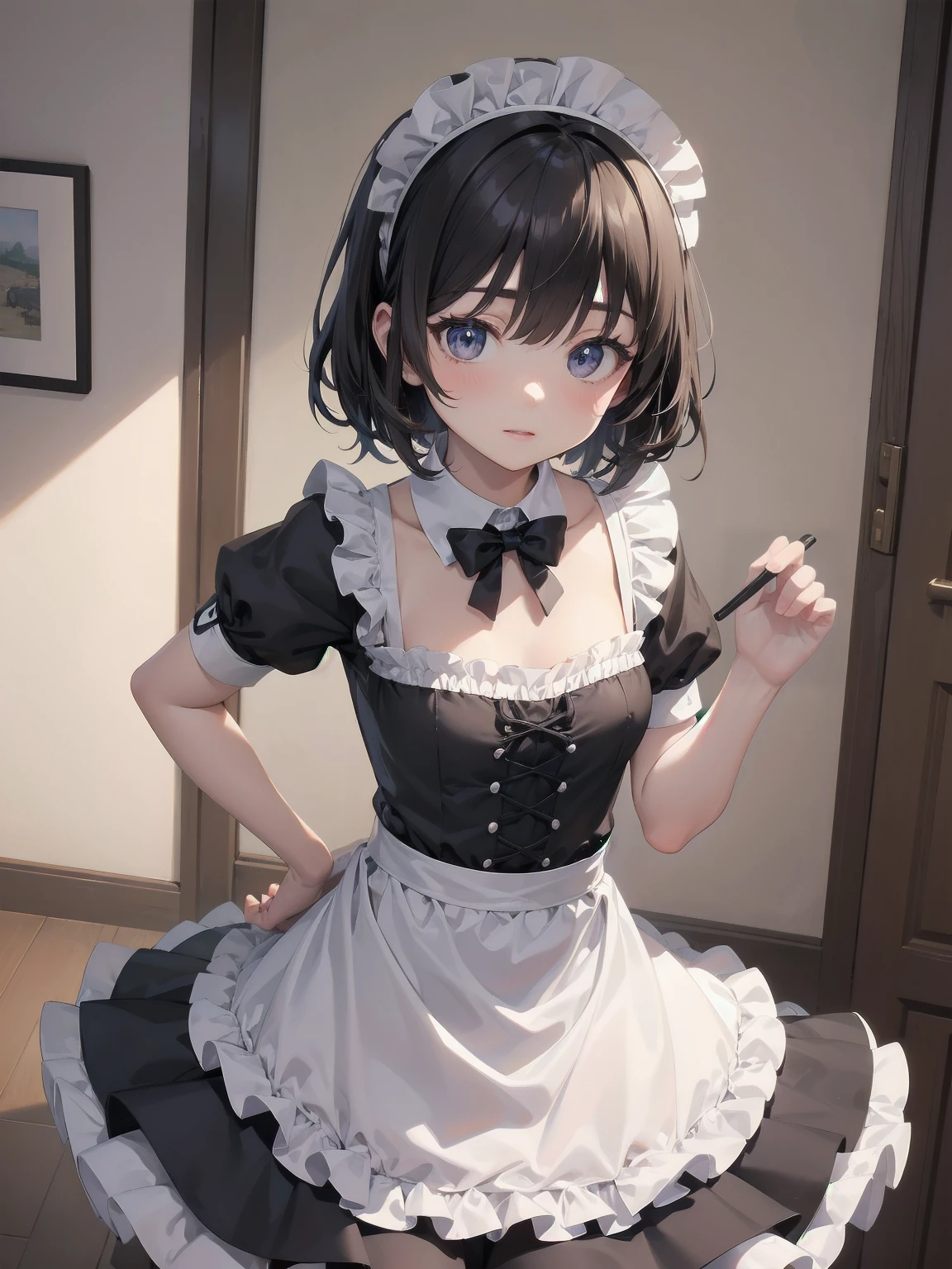 Masterpieces, cute illustration masterpieces, maids in cute poses, traditional maid outfits, solo, girls
